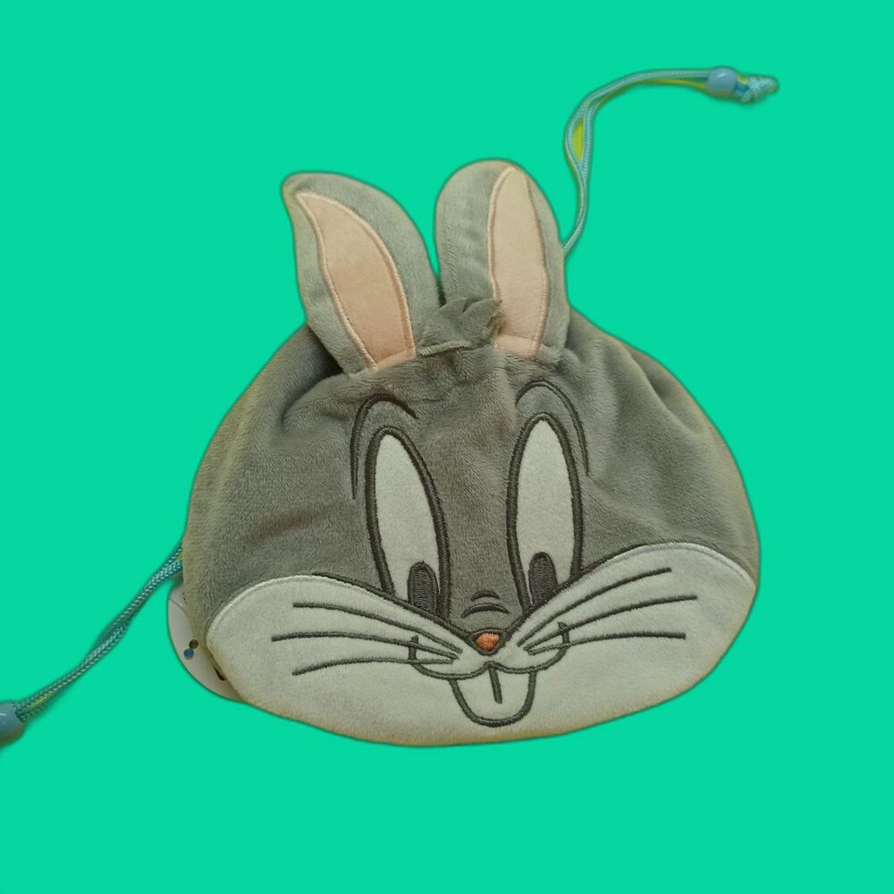 Bugs bunny, Looney tunes  drawstring fluffy bag / pouch
